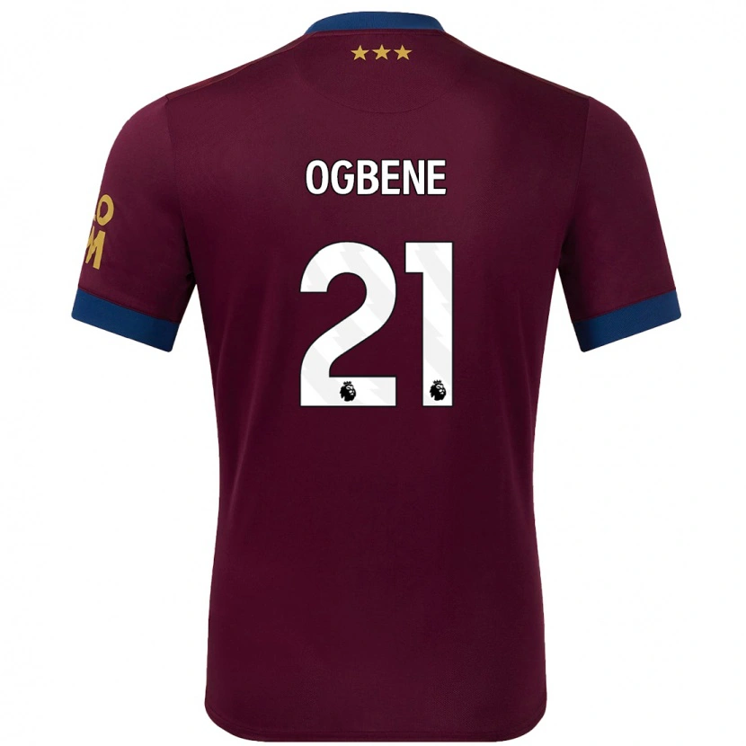 Danxen Herren Chiedozie Ogbene #21 Braun Auswärtstrikot Trikot 2024/25 T-Shirt Schweiz