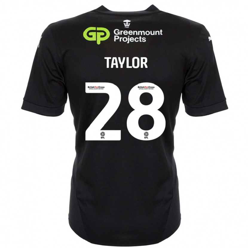 Danxen Herren Dale Taylor #28 Schwarz Auswärtstrikot Trikot 2024/25 T-Shirt Schweiz
