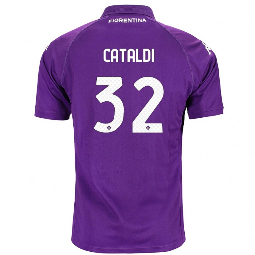 Danxen Damen Danilo Cataldi #32 Violett Heimtrikot Trikot 2024/25 T-Shirt Schweiz