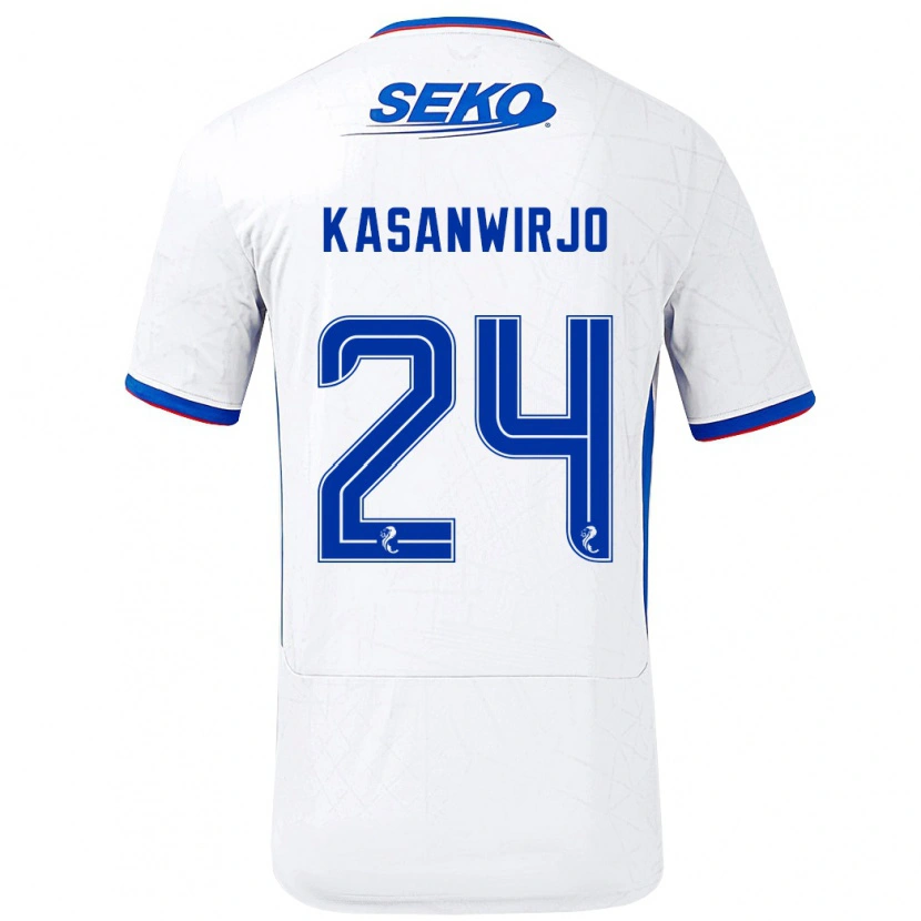 Danxen Damen Neraysho Kasanwirjo #24 Weiß Blau Auswärtstrikot Trikot 2024/25 T-Shirt Schweiz