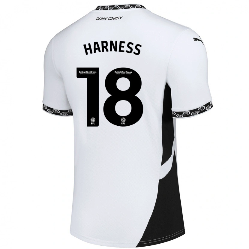 Danxen Damen Marcus Harness #18 Weiß Schwarz Heimtrikot Trikot 2024/25 T-Shirt Schweiz