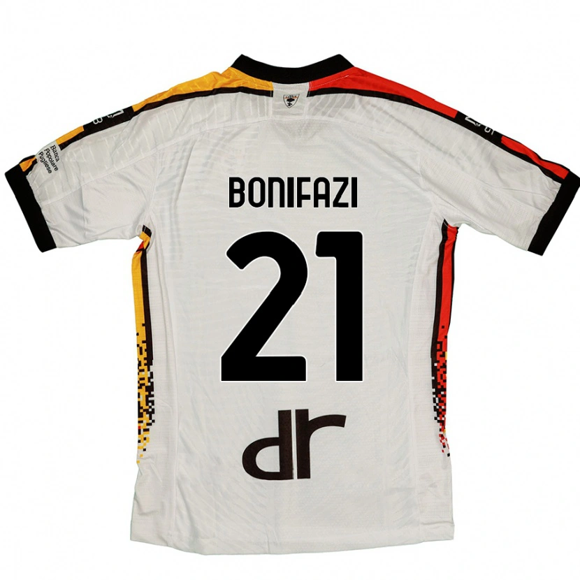 Danxen Damen Kevin Bonifazi #21 Weiß Schwarz Auswärtstrikot Trikot 2024/25 T-Shirt Schweiz