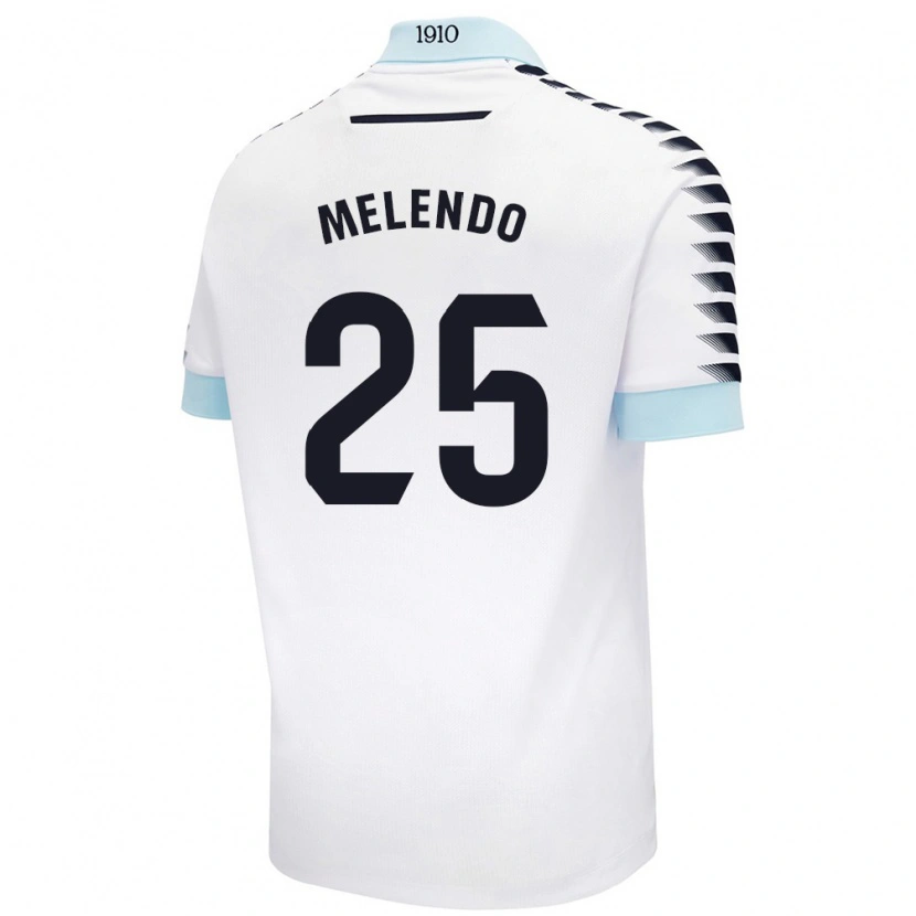 Danxen Damen Óscar Melendo #25 Weiß Blau Auswärtstrikot Trikot 2024/25 T-Shirt Schweiz