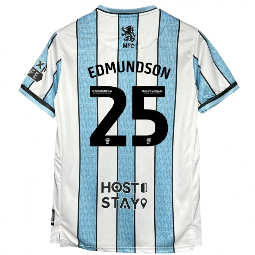Danxen Damen George Edmundson #25 Weiß Blau Auswärtstrikot Trikot 2024/25 T-Shirt Schweiz