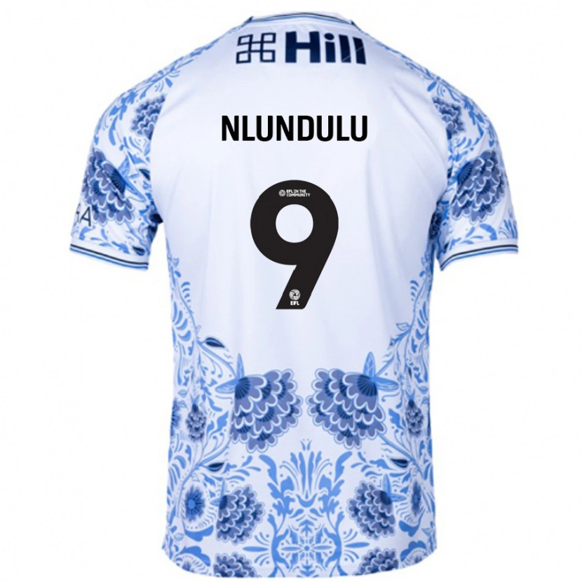 Danxen Damen Dan Nlundulu #9 Weiß Blau Auswärtstrikot Trikot 2024/25 T-Shirt Schweiz